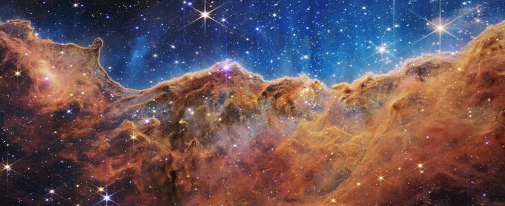 NIRCam Image of the “Cosmic Cliffs” in Carina